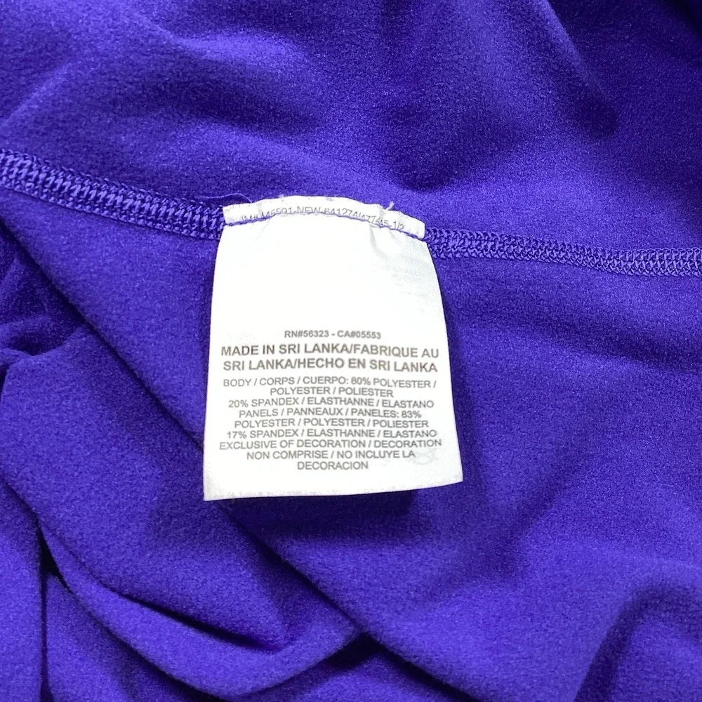 Girls Nike Pro Long Sleeve Performance 1/4 Zip- Small- Purple